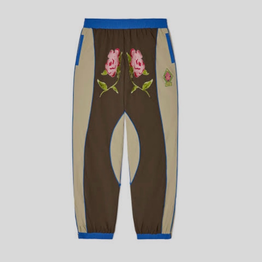 KIDSUPER BROOKLYN BOTANICS NYLON TRACKSUIT BOTTOMS - Picture 2 of 9